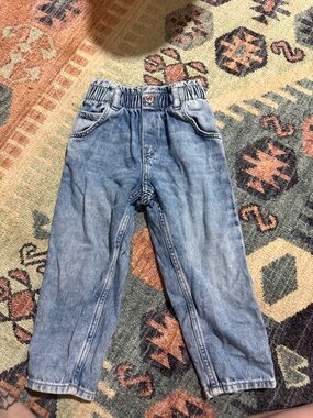 H&M Light Blue Elastic Waist Kids Denim Jeans